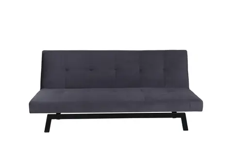 VENTURE DESIGN Bodil sovesofa mørkegrå fløjl og sort stål fra Boboonline.dk