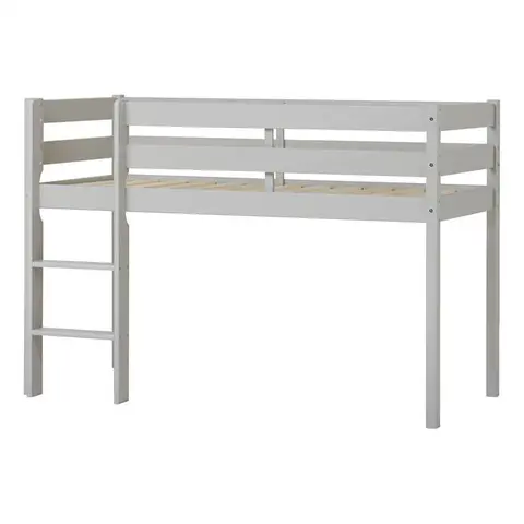 Hoppekids ECO Comfort halvhøj seng Dove Grey Dove grey fra Erling Christensen Møbler
