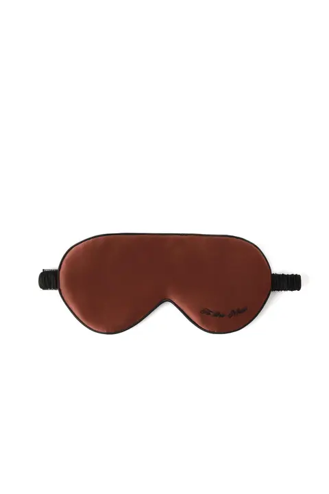To The Moon sovemaske Brown w. black embroidery fra Bahne