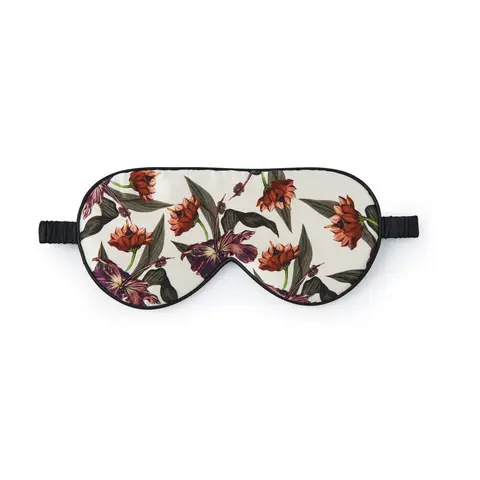 Silke Sovemaske Creme Hibiscus fra Bahne