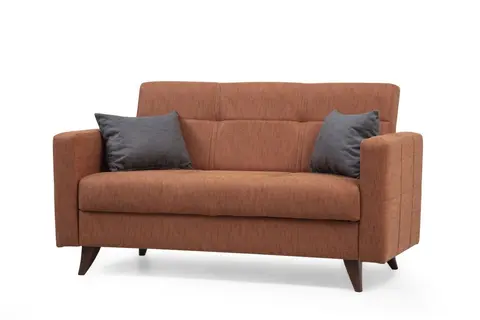 NORDVÄRK Polya 2 pers. sovesofa fliserød stof og plast fra Boboonline.dk