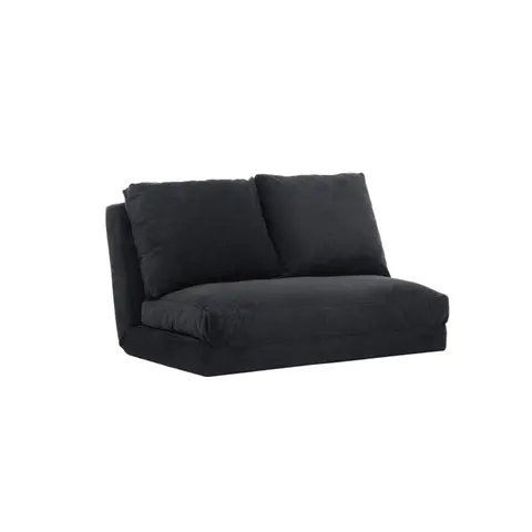 NORDVÄRK Taida 2 pers. sovesofa sort polyester stof fra Boboonline.dk