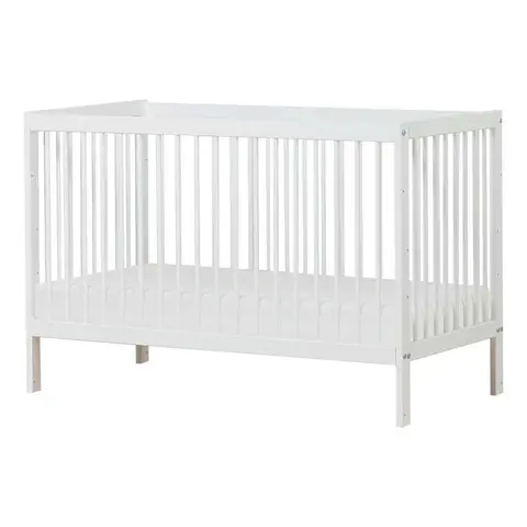 Hoppekids IDA-MARIE Babyseng m. Skummadras Justérbar Højde og Sidepanel fra Mammashop