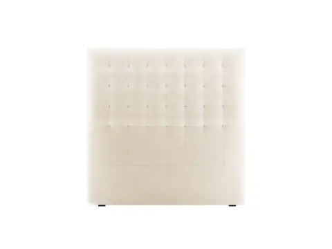 Sengegavl Micadoni Nova polstret velour Paris Creme beige fra Likehome.dk