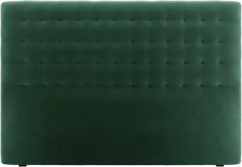 Sengegavl Micadoni Nova polstret Paris-velour grøn fra Likehome.dk