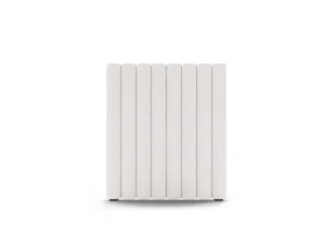 Sengegavl Micadoni Mistero lys beige Moly-chenillestof, strukturstof fra Likehome.dk