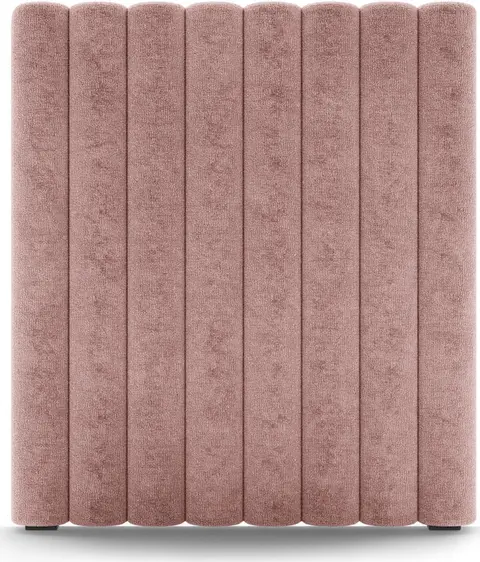 Sengegavl Micadoni Mistero polstret rosa chenille Perfect Harmony 63 fra Likehome.dk