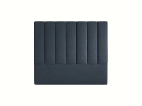 Sengegavl Micadoni Marl polstret chenille Eden 16 Deep Blue, marineblå fra Likehome.dk