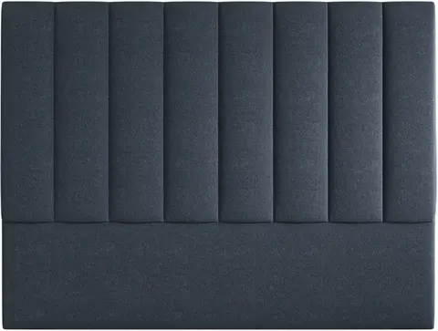 Sengegavl Micadoni Marl polstret marineblå chenille Eden 16 fra Likehome.dk