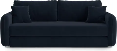3-personers sovesofa Micadoni Dormi kongeblå velour udtræk fra Likehome.dk