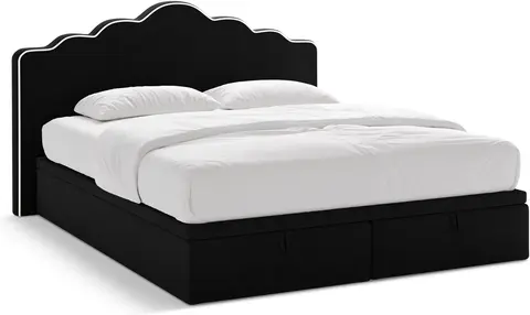 Seng Micadoni Dream elfenben velour inkl. boxmadras, pocket- & topmadras, sengegavl, opbevaring gaslift fra Likehome.dk