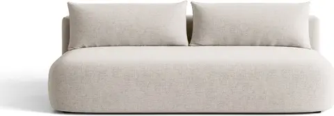3-personers sovesofa Micadoni Hena, lys beige chenillestof, soveplads , opbevaring fra Likehome.dk