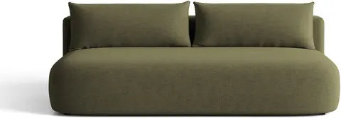 3-personers sovesofa Micadoni Hena, grøn Moly-chenillestof, liggemål , opbevaring fra Likehome.dk