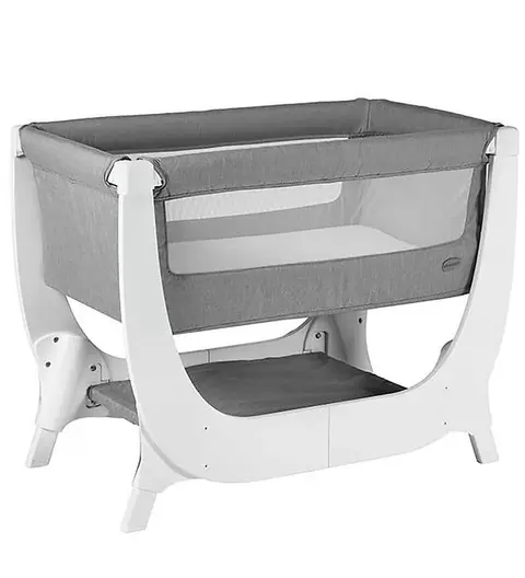 SHNUGGLE Babyseng Air Bedside Crib Dove Grey fra Kids-world