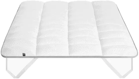 Topmadras Kave Home Freya 4 cm memoryskum & akrylfibre antibakteriel hypoallergen hvid fra Likehome.dk