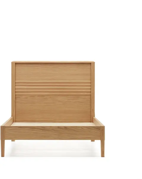 Enkeltseng Kave Home Lenon nordisk design egetræ fra Likehome.dk