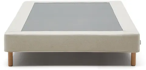Enkeltseng Kave Home Ofelia Beige med maskinvaskbart betræk, 250 kg belastning fra Likehome.dk
