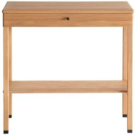 Oscarssons Möbel Cora Sidebord i Hvidolieret Egetræ H79xB37xL80 cm Håndlavet Småbord Natbord fra Likehome.dk