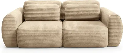 Sovesofa Maison Vellé Veyra 2-personers soveflade Ambience 03 stof opbevaring DL-åbning fra Likehome.dk