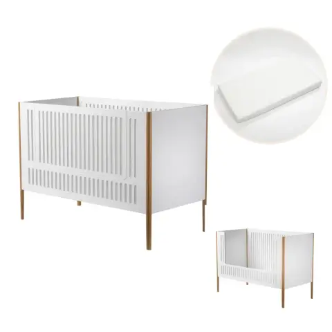 Spoke tremmeseng inkl. helsemadras fra BabySam
