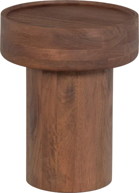 Sidebord WOOOD Collection i mangotræ, brun x40 cm, småbord/natbord fra Likehome.dk