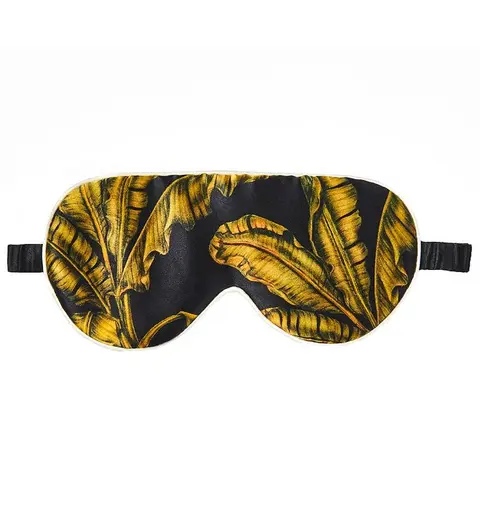 Fan Palm Sovemaske Silke Tropical Black fra Kids-world