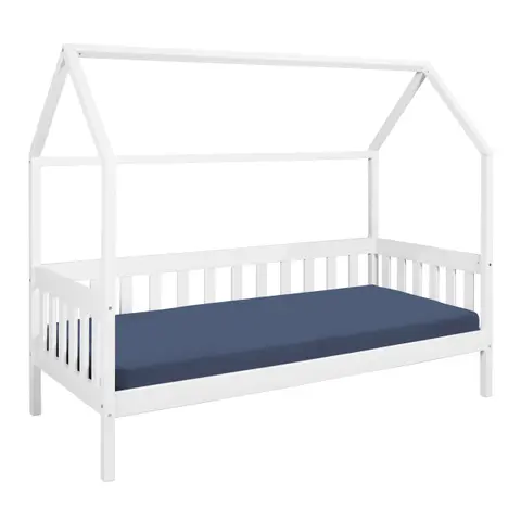 NORDIC LIVING COLLECTION Funky House juniorseng hvid fyrretræ fra Boboonline.dk