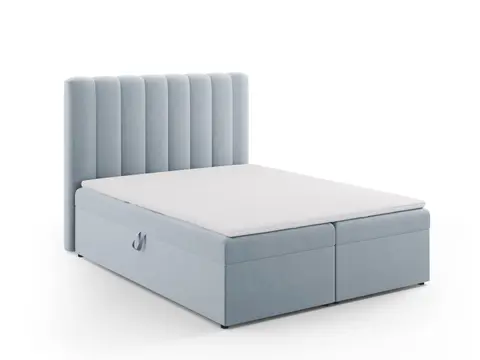 MICADONI Kelp Boxspring seng, m. sengegavl Boxspring/madras, topmadras fra Boboonline.dk