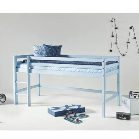 Hoppekids ECO Dream halvhøj seng Dream blue Dream Blue fra Erling Christensen Møbler